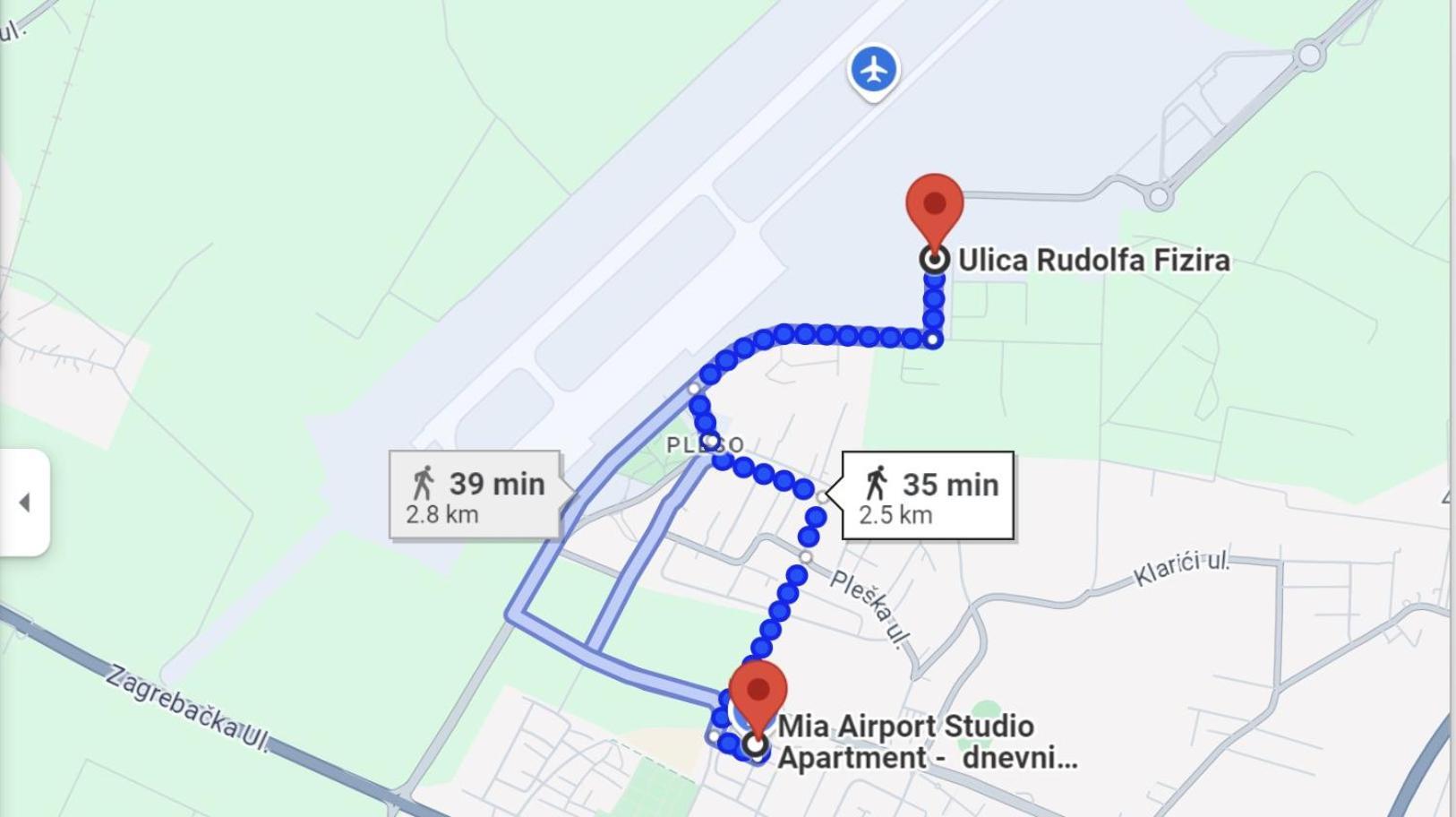 Mia Airport Studio Apartment - 0-24H Self Check In&Out - Parking On Site Velika Gorica Exterior photo